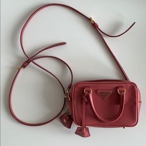 Prada Saffiano Mini Lux Crossbody